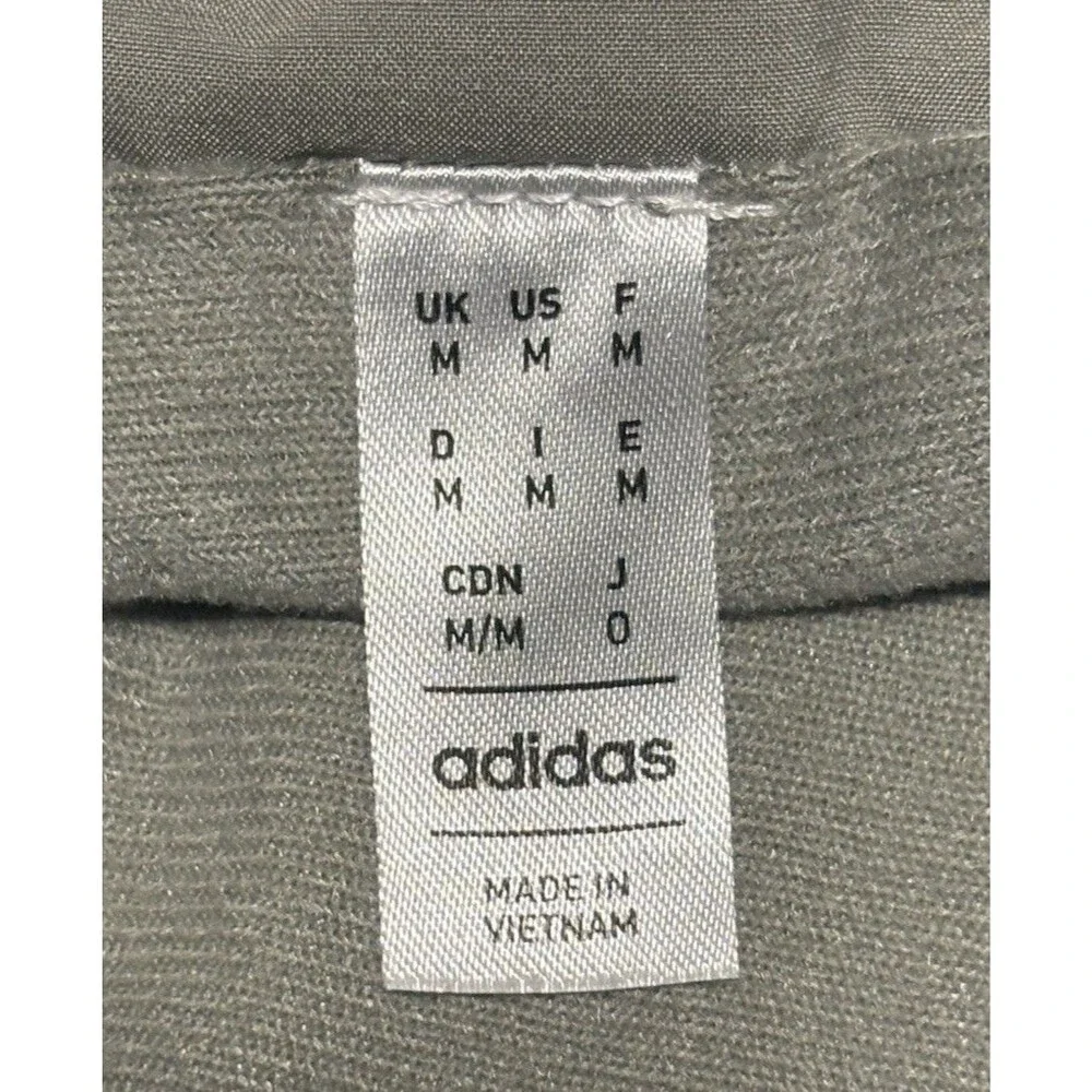 Adidas Men's Quilted Warm Premium Full Zip Puffer Jacket Olive Green Medium